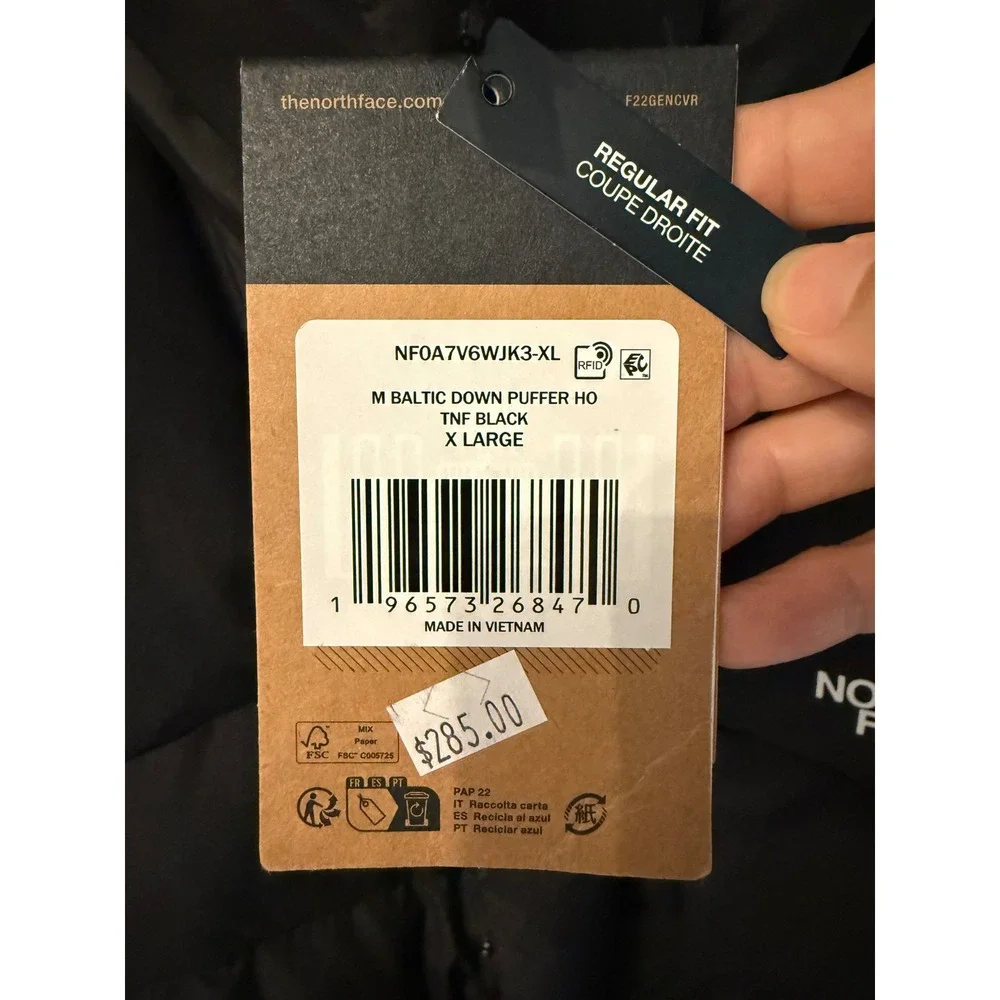 The North Face hand full